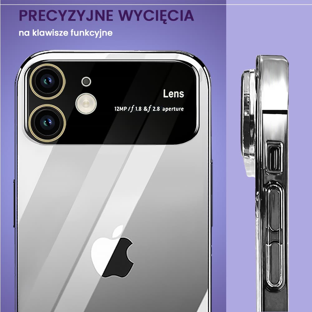 Etui do iPhone 12 Camera Beam, przeźroczyste