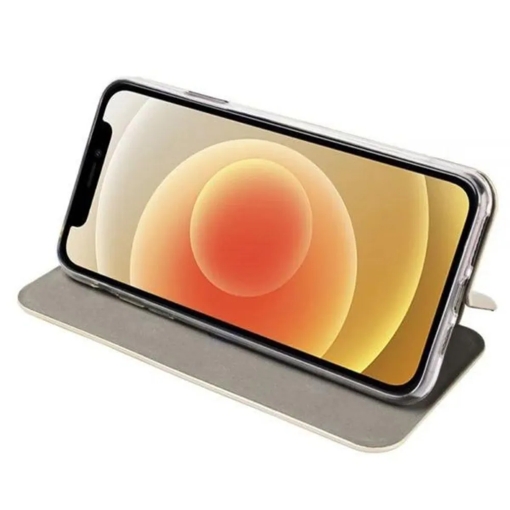 Etui do iPhone 11 Pro klasyczne z magnetyczną klapką, złote