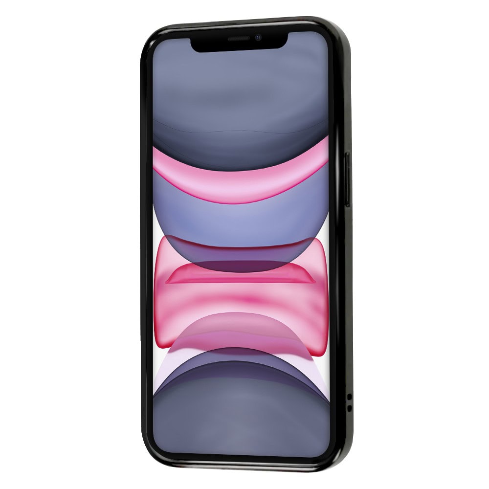 Etui do iPhone 11 slim black z osłoną kamery, czarne grafitowe