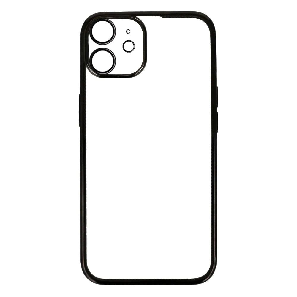 Etui do iPhone 11 slim black z osłoną kamery, czarne grafitowe
