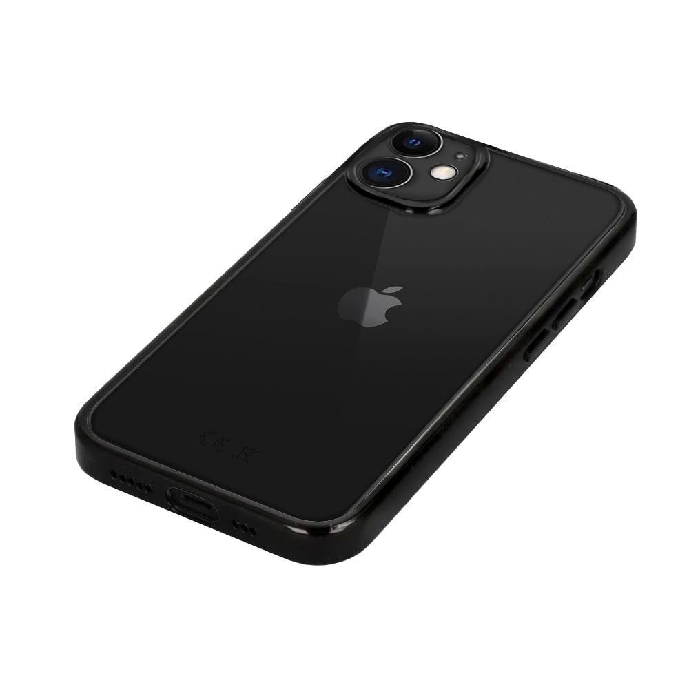Etui do iPhone 11 slim black z osłoną kamery, czarne grafitowe