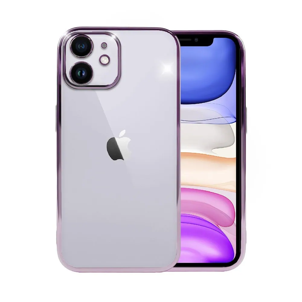 Etui do iPhone 11 slim violet z osłoną kamery, ciemny fiolet