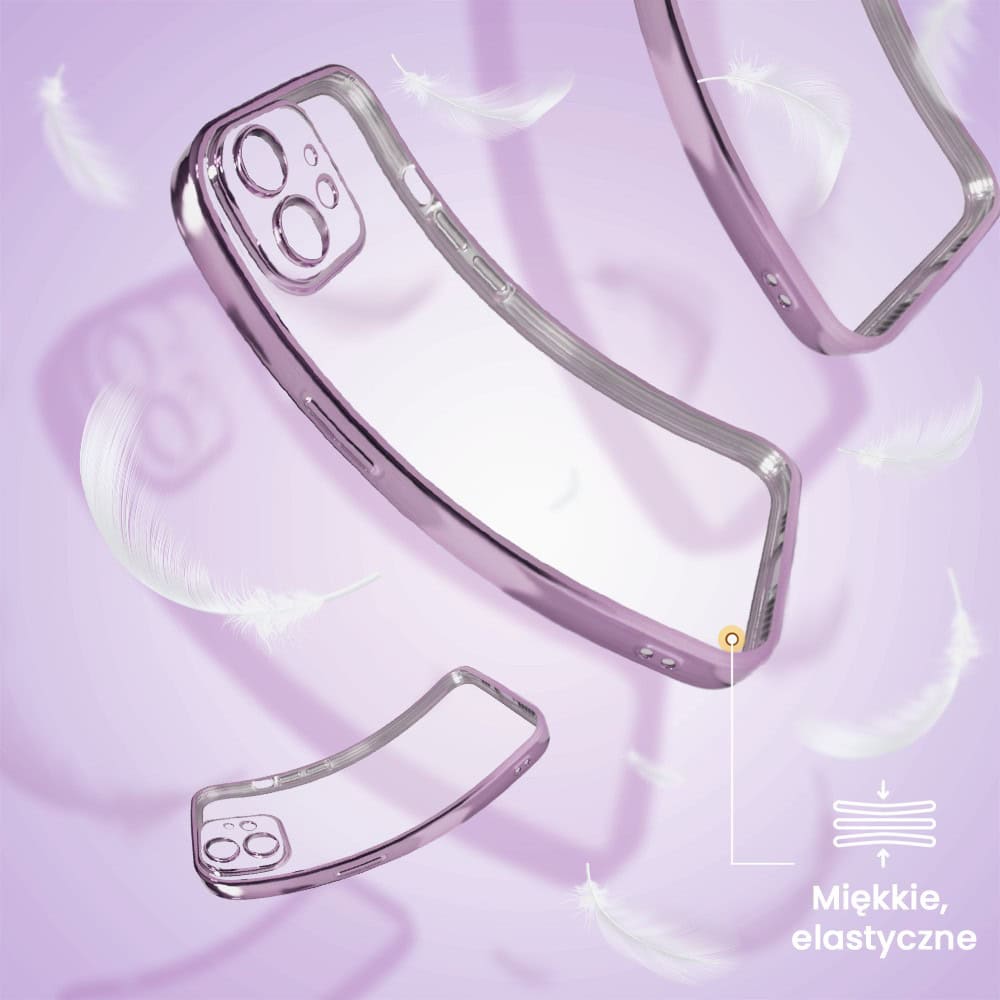 Etui do iPhone 11 slim violet z osłoną kamery, ciemny fiolet