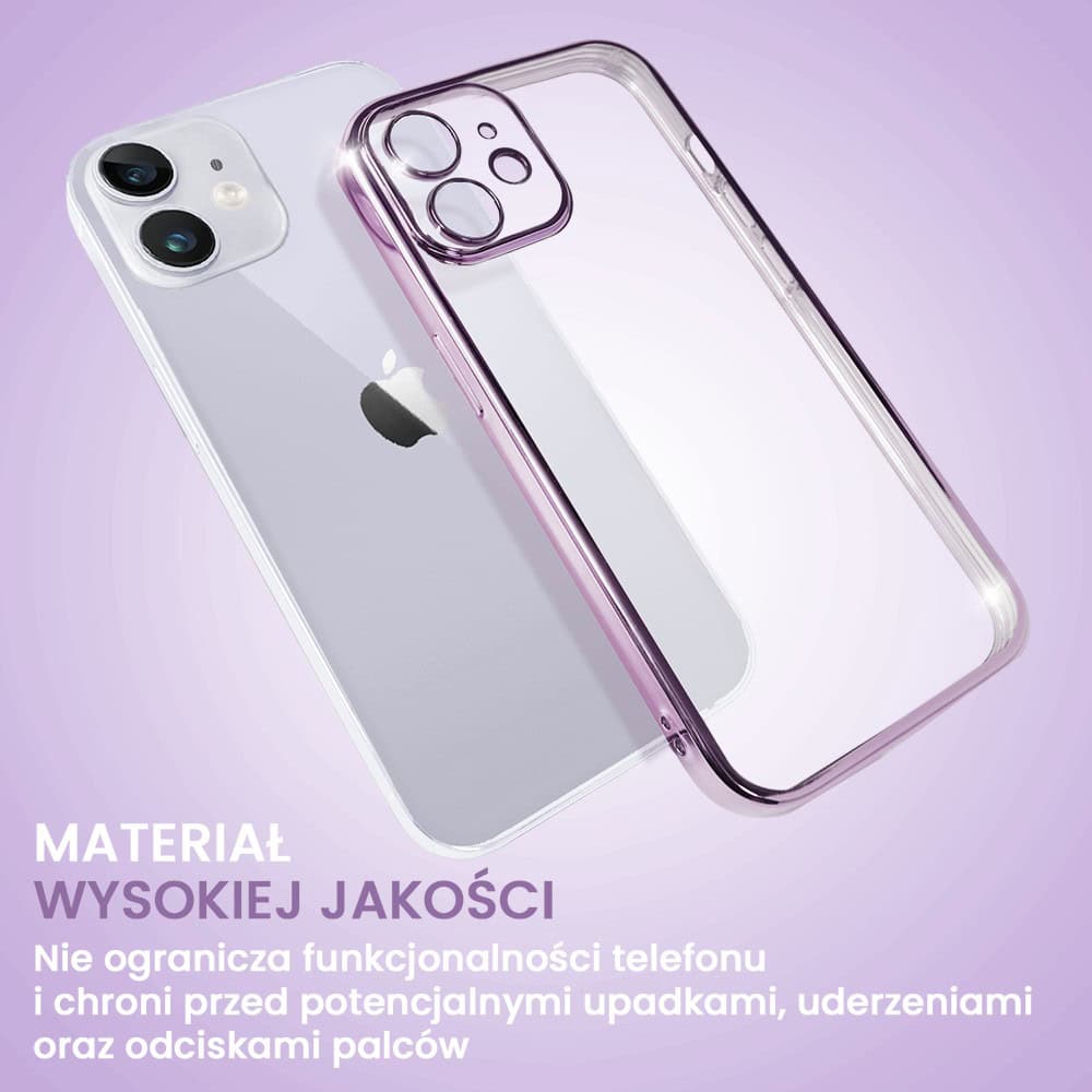 Etui do iPhone 11 slim violet z osłoną kamery, ciemny fiolet