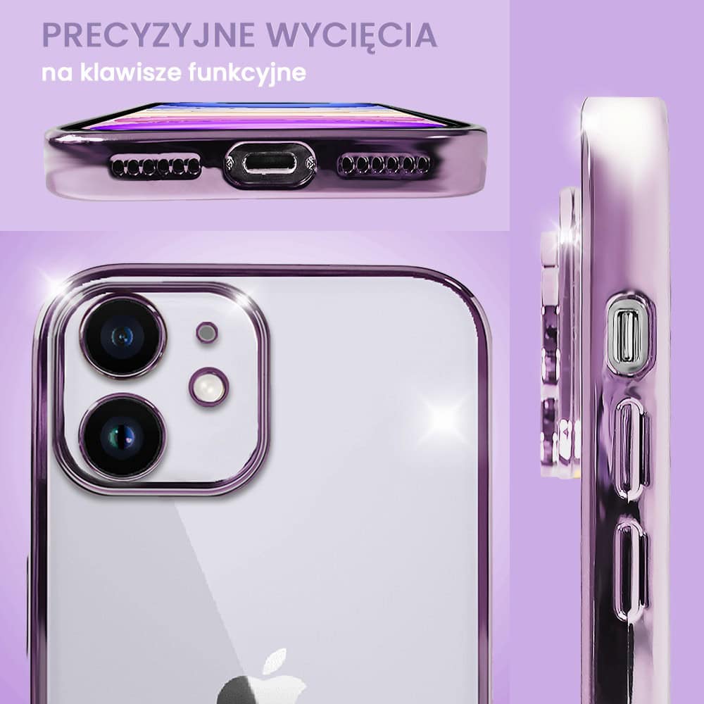 Etui do iPhone 11 slim violet z osłoną kamery, ciemny fiolet
