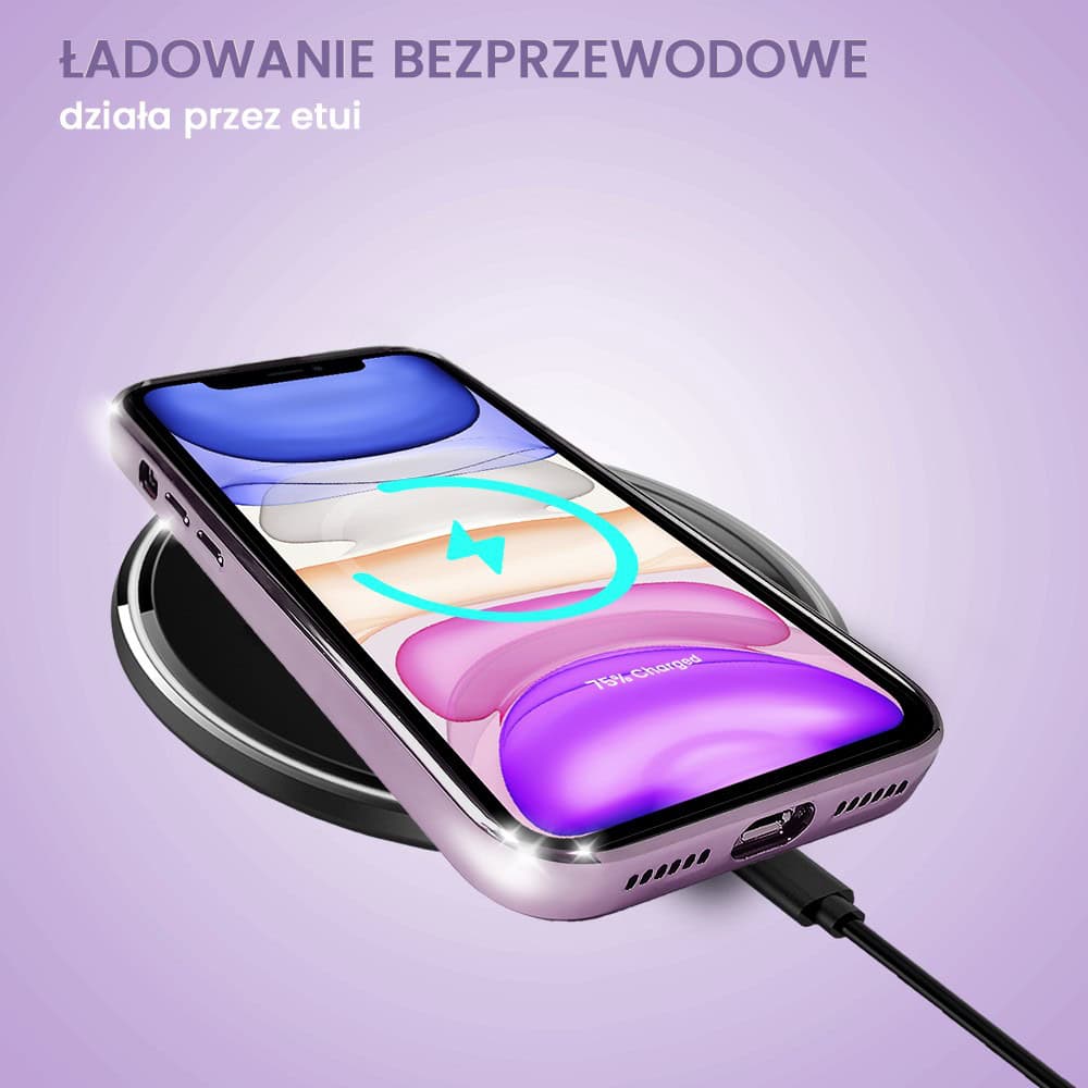 Etui do iPhone 11 slim violet z osłoną kamery, ciemny fiolet