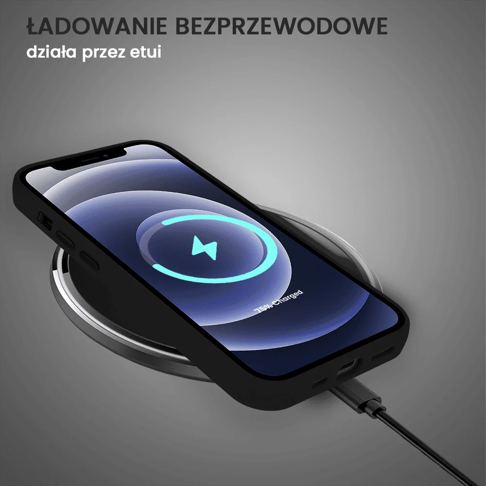 Etui do iPhone 12 Arctic Stand, półprzeźroczyste, z osłoną aparatu i podstawką, czarne