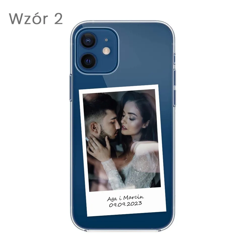 Etui do iPhone 12 Mini Polaroid z własnym zdjęciem, upominek na prezent