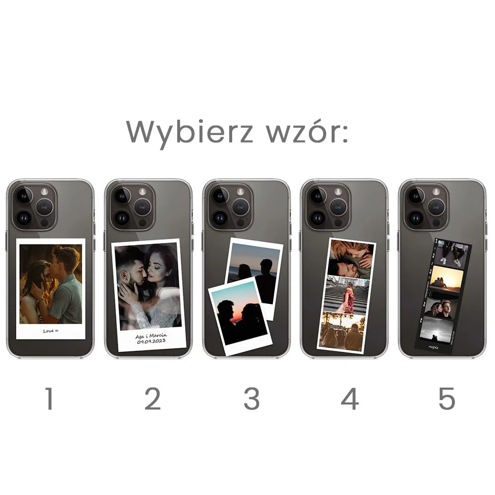 Etui do iPhone 12 Pro Polaroid z własnym zdjęciem, upominek na prezent