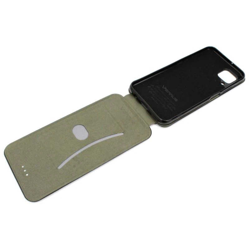 Etui do iPhone 12 Mini klasyczne z magnetyczną klapką w dół, czarne