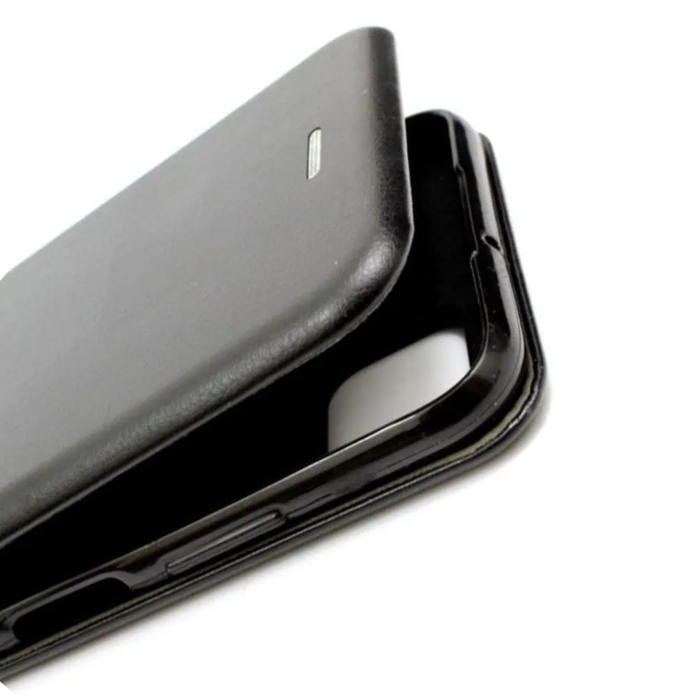 Etui do iPhone 12 Mini klasyczne z magnetyczną klapką w dół, czarne