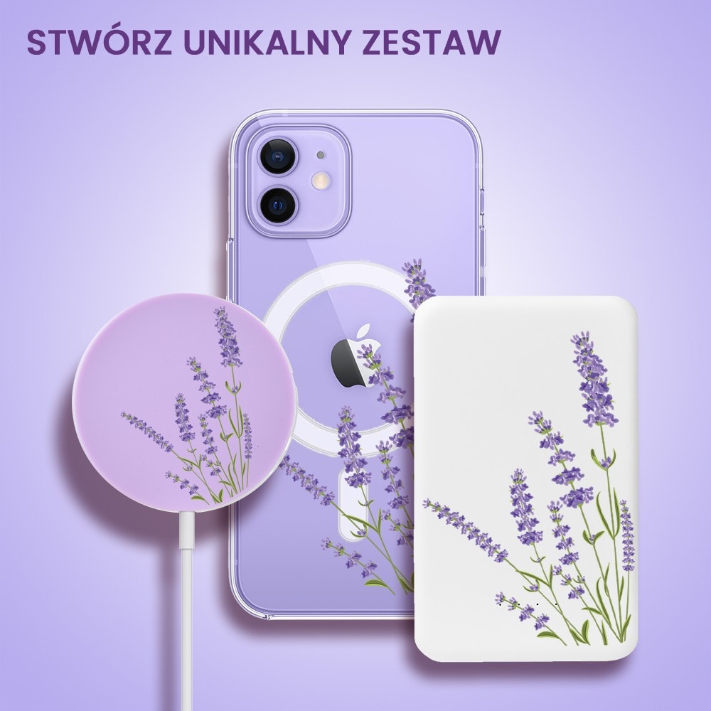 Etui do iPhone 12 Mini, lawenda z Magsafe