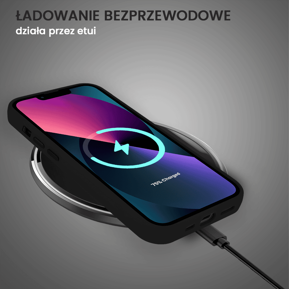 Etui do iPhone 13 Arctic Stand, półprzeźroczyste, z osłoną aparatu i podstawką, czarne