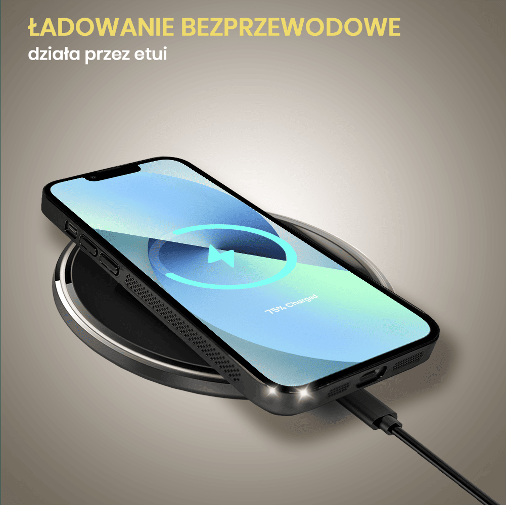 Etui do iPhone 13 Camera Beam Magsafe oddychające, czarne