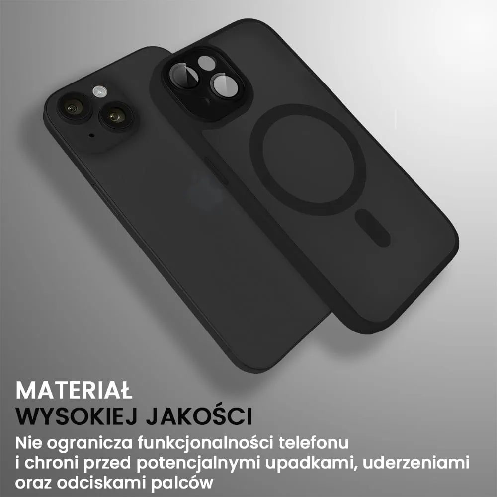 Etui do iPhone 13 Color Flush z Magsafe, z osłoną aparatu, czarne