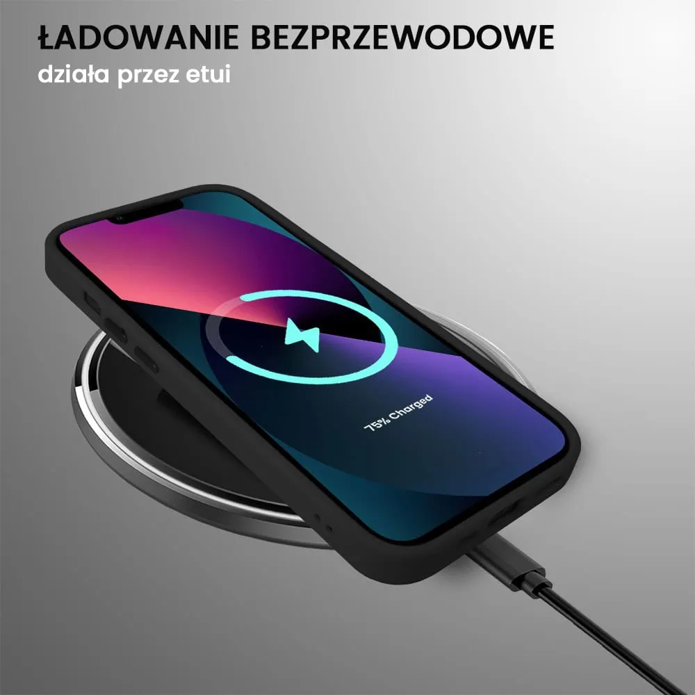 Etui do iPhone 13 Color Flush z Magsafe, z osłoną aparatu, czarne