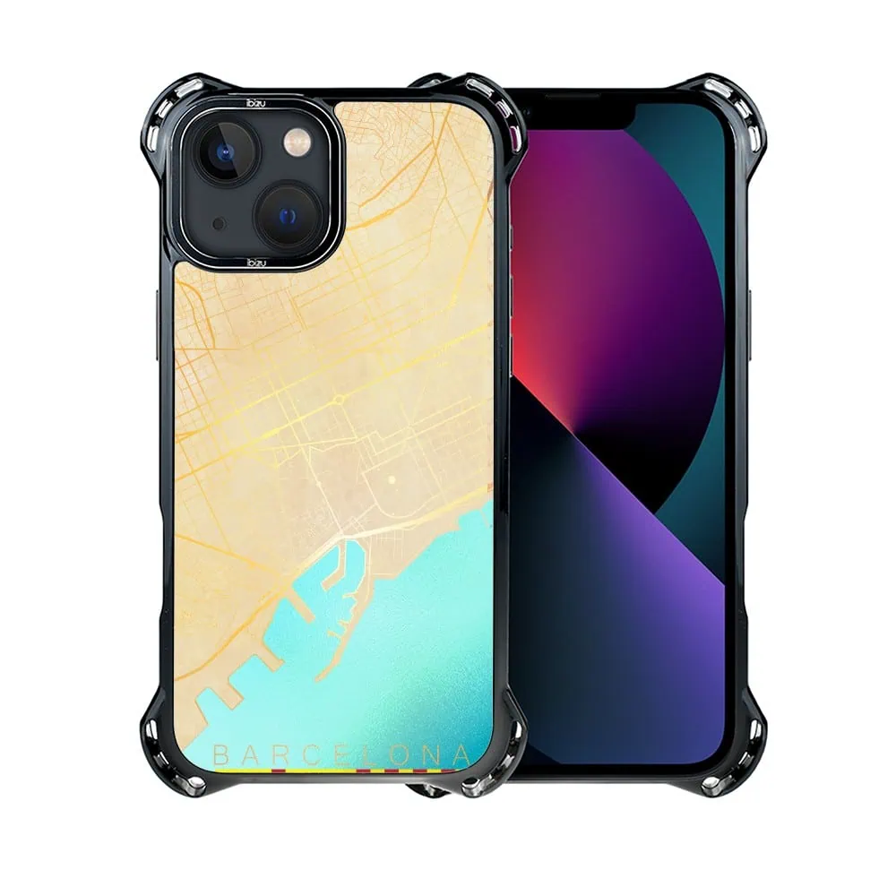 Etui do iPhone 13, Ibizu DropGuard Ultra z MagSafe, Mapy Świata, Barcelona
