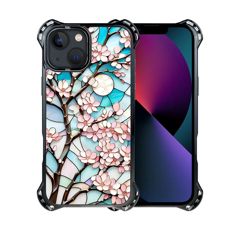Etui do iPhone 13, Ibizu DropGuard Ultra z MagSafe, Barwy Szkła, Księżycowa Wiśnia
