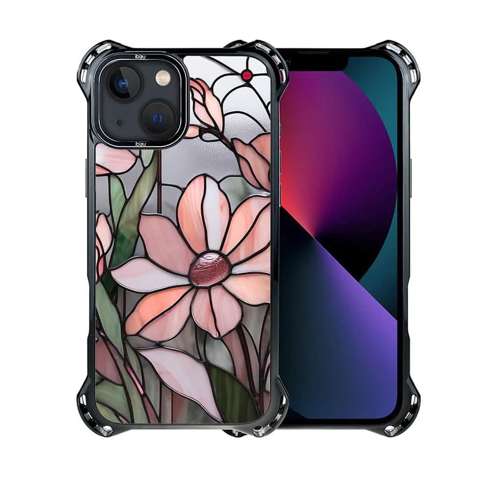 Etui do iPhone 13, Ibizu DropGuard Ultra z MagSafe, Barwy Szkła, Różowa magnolia