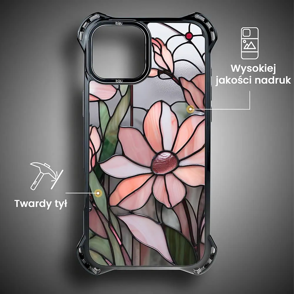 Etui do iPhone 13, Ibizu DropGuard Ultra z MagSafe, Barwy Szkła, Różowa magnolia