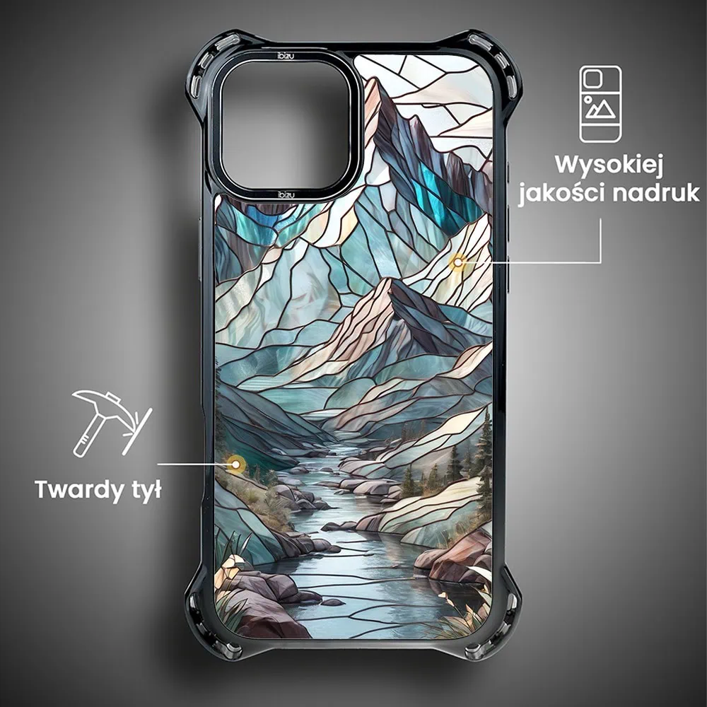 Etui do iPhone 13, Ibizu DropGuard Ultra z MagSafe, Barwy Szkła, Górski Potok