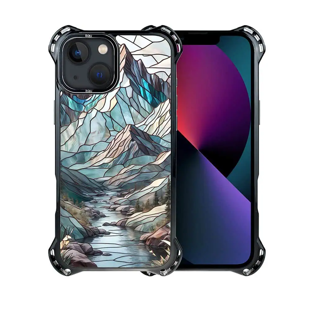 Etui do iPhone 13, Ibizu DropGuard Ultra z MagSafe, Barwy Szkła, Górski Potok