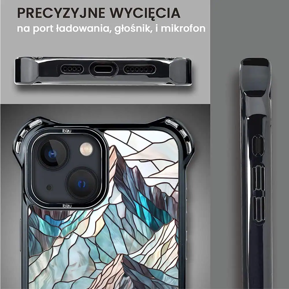 Etui do iPhone 13, Ibizu DropGuard Ultra z MagSafe, Barwy Szkła, Górski Potok