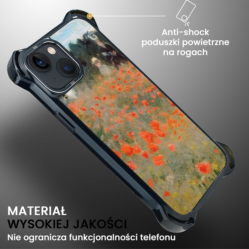 Etui do iPhone 13, Ibizu DropGuard Ultra z MagSafe, Claude Monet, pole maków