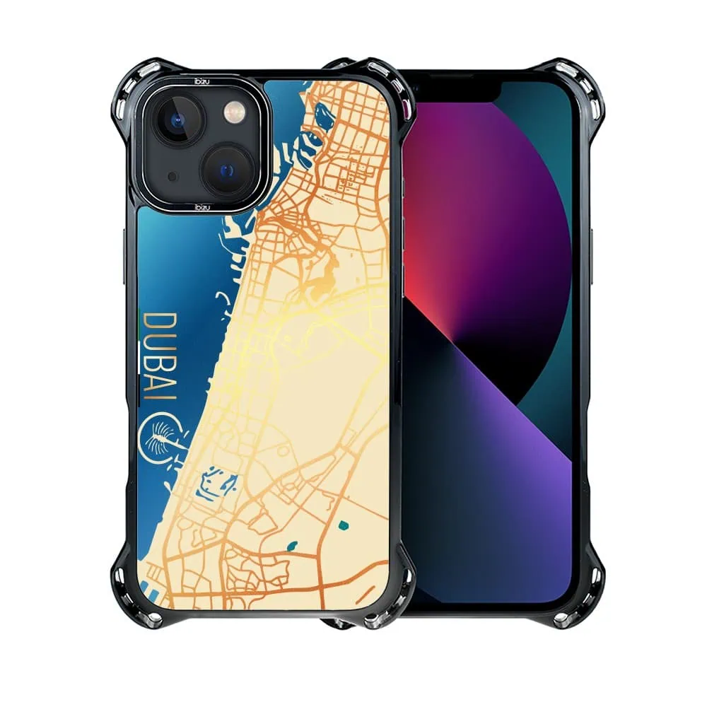 Etui do iPhone 13, Ibizu DropGuard Ultra z MagSafe, Mapy Świata, Dubai