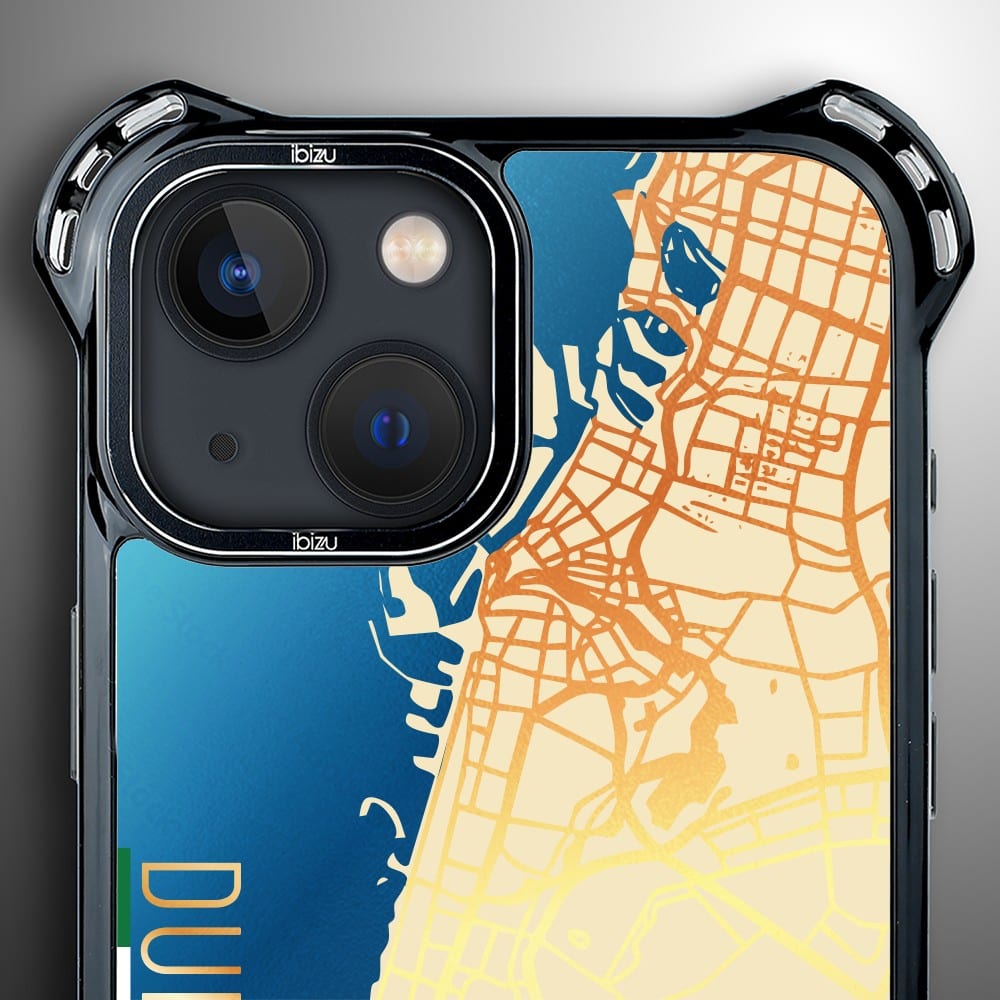 Etui do iPhone 13, Ibizu DropGuard Ultra z MagSafe, Mapy Świata, Dubai