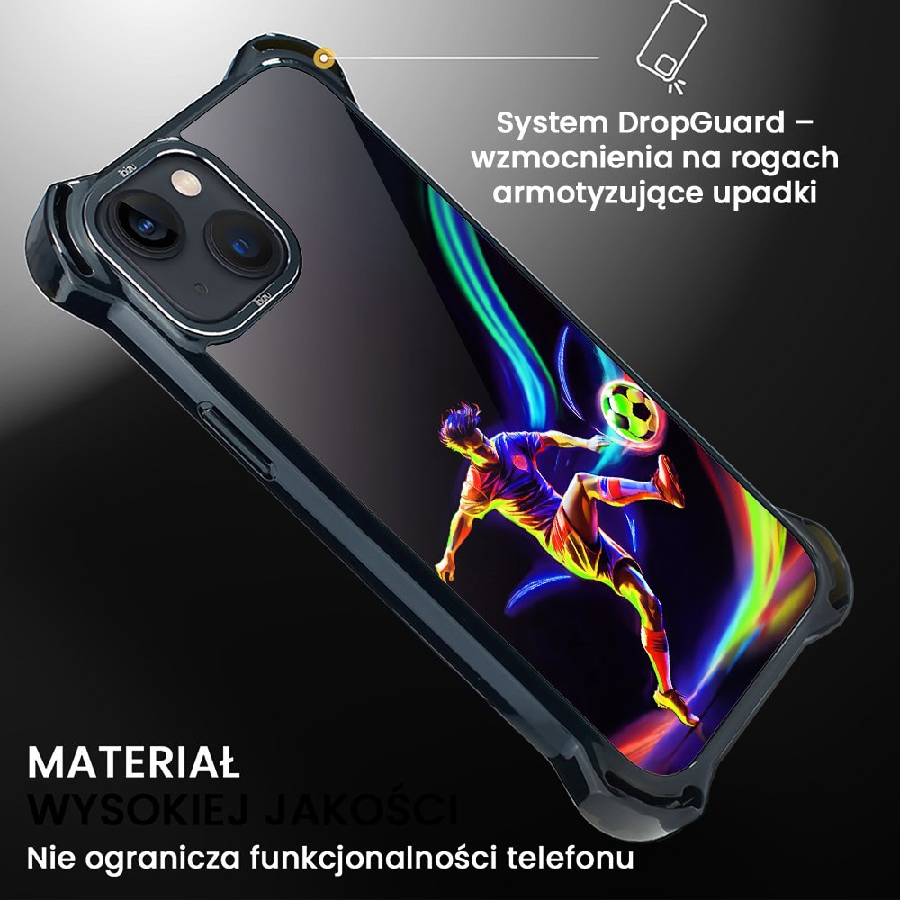 Etui do iPhone 13, Ibizu DropGuard Ultra z MagSafe, #ElectroMove, W rytmie piłki nożnej