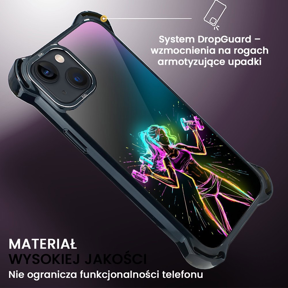 Etui do iPhone 13, Ibizu DropGuard Ultra z MagSafe, #ElectroMove, Wibracja fitness