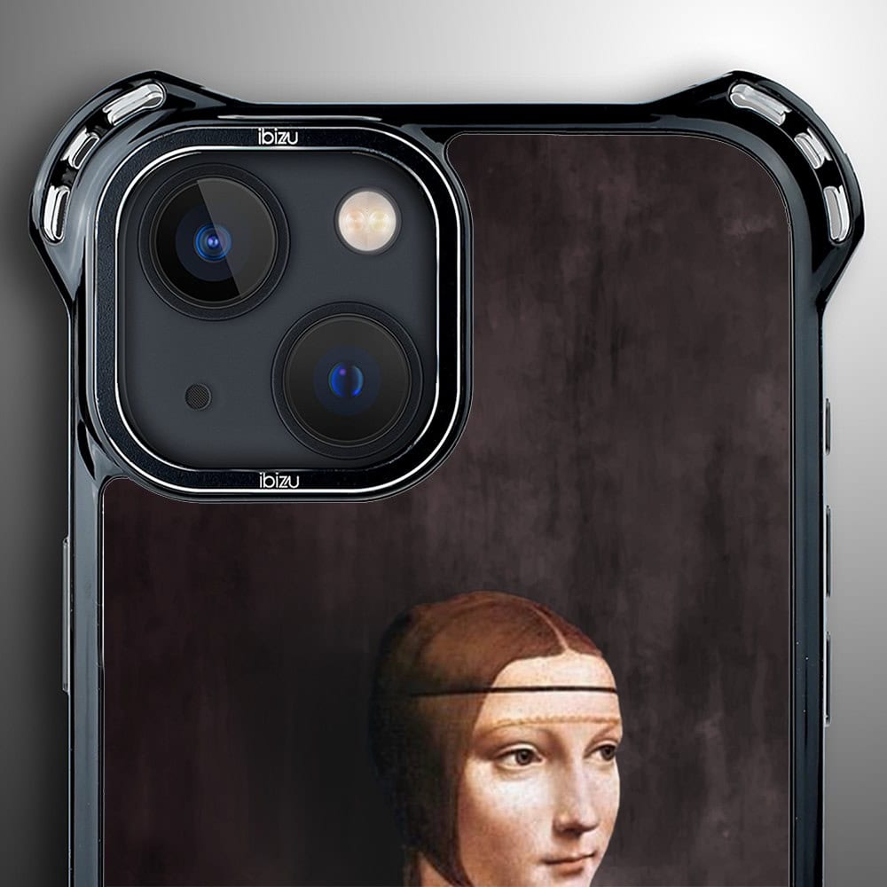Etui do iPhone 13, Ibizu DropGuard Ultra z MagSafe, Leonardo Da Vinci, dama z kotem