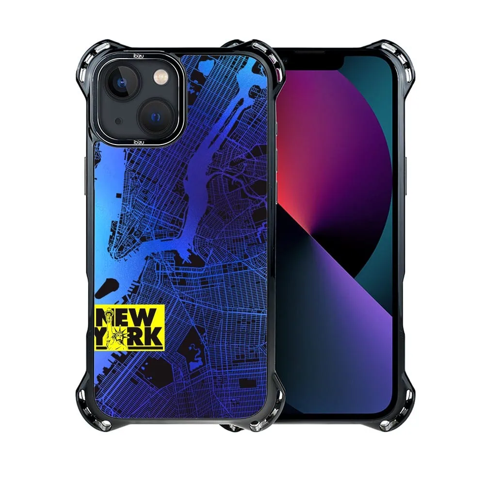 Etui do iPhone 13, Ibizu DropGuard Ultra z MagSafe, Mapy Świata, New York