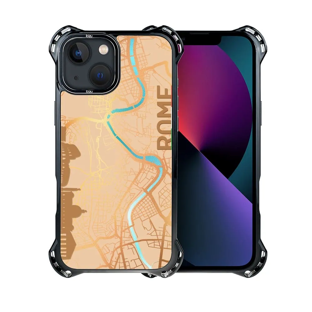 Etui do iPhone 13, Ibizu DropGuard Ultra z MagSafe, Mapy Świata, Rome