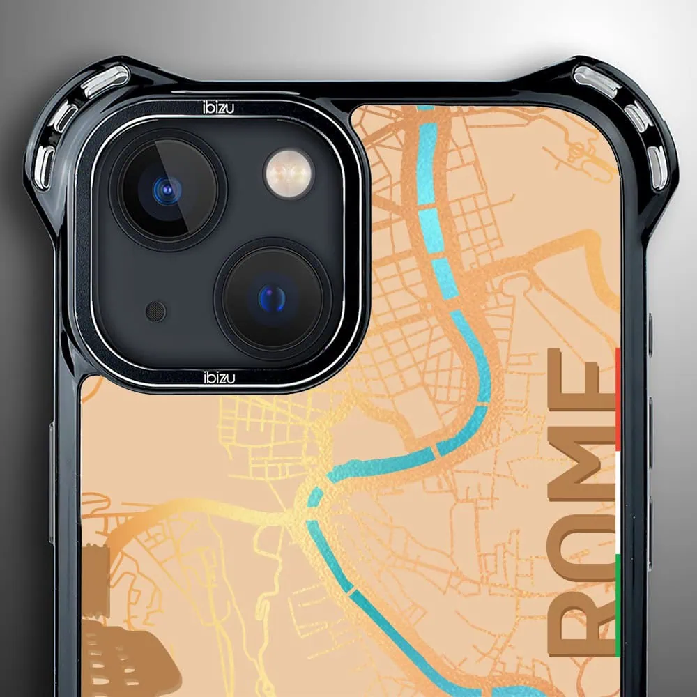 Etui do iPhone 13, Ibizu DropGuard Ultra z MagSafe, Mapy Świata, Rome