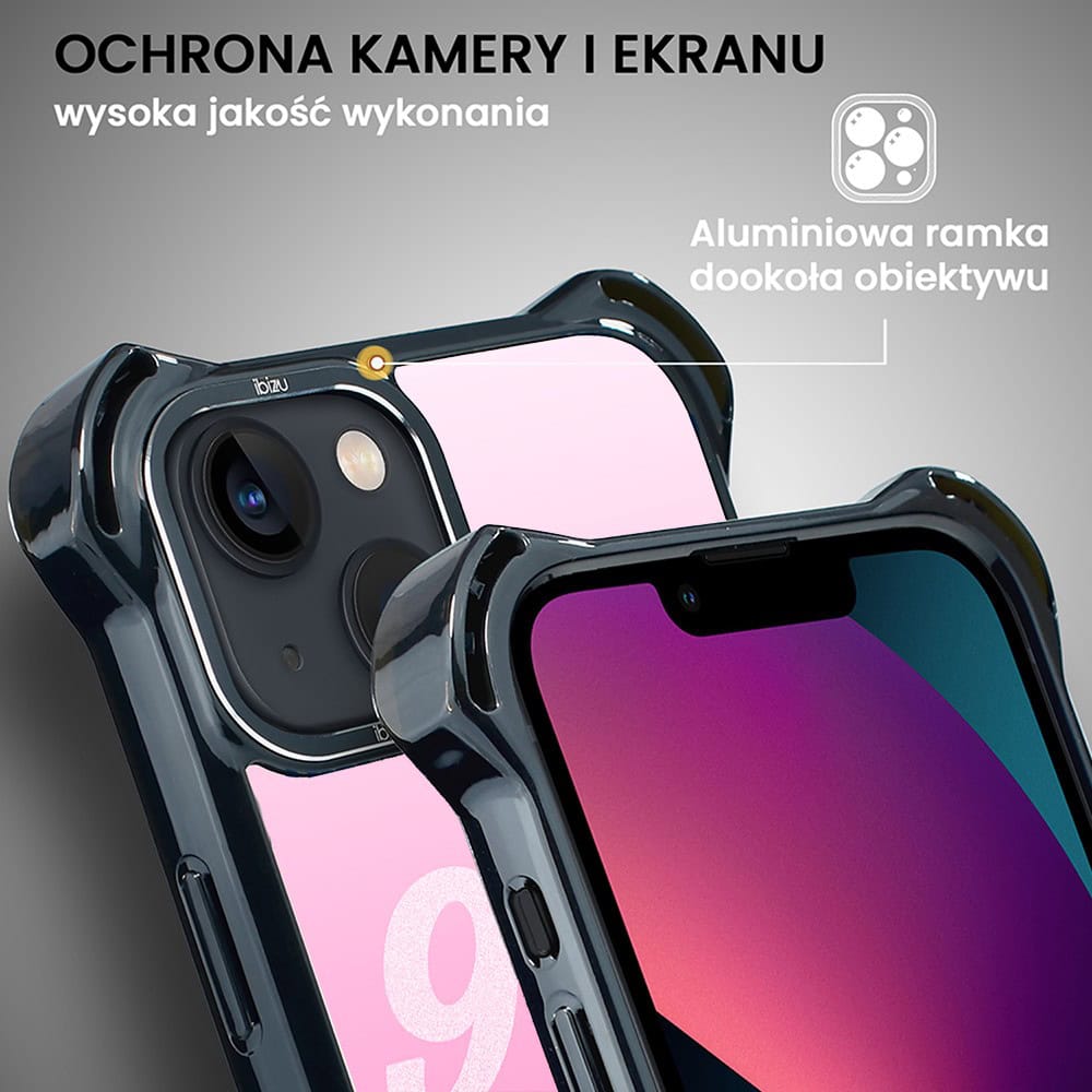 Etui do iPhone 13, Ibizu DropGuard Ultra z MagSafe, TechDrive, 911 różowe