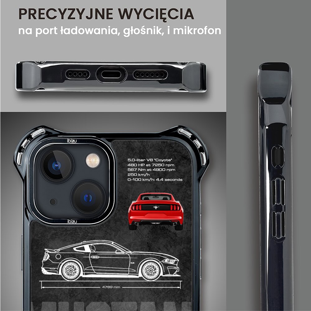 Etui do iPhone 13, Ibizu DropGuard Ultra z MagSafe, TechDrive, GT V8 “Coyote”