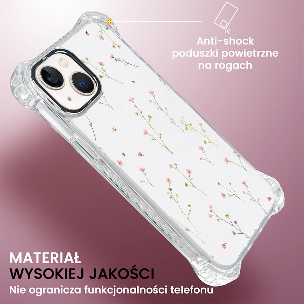 Etui do iPhone 13, Ibizu DropGuard Ultra z MagSafe, Pastel Bloom, Polna fantazja