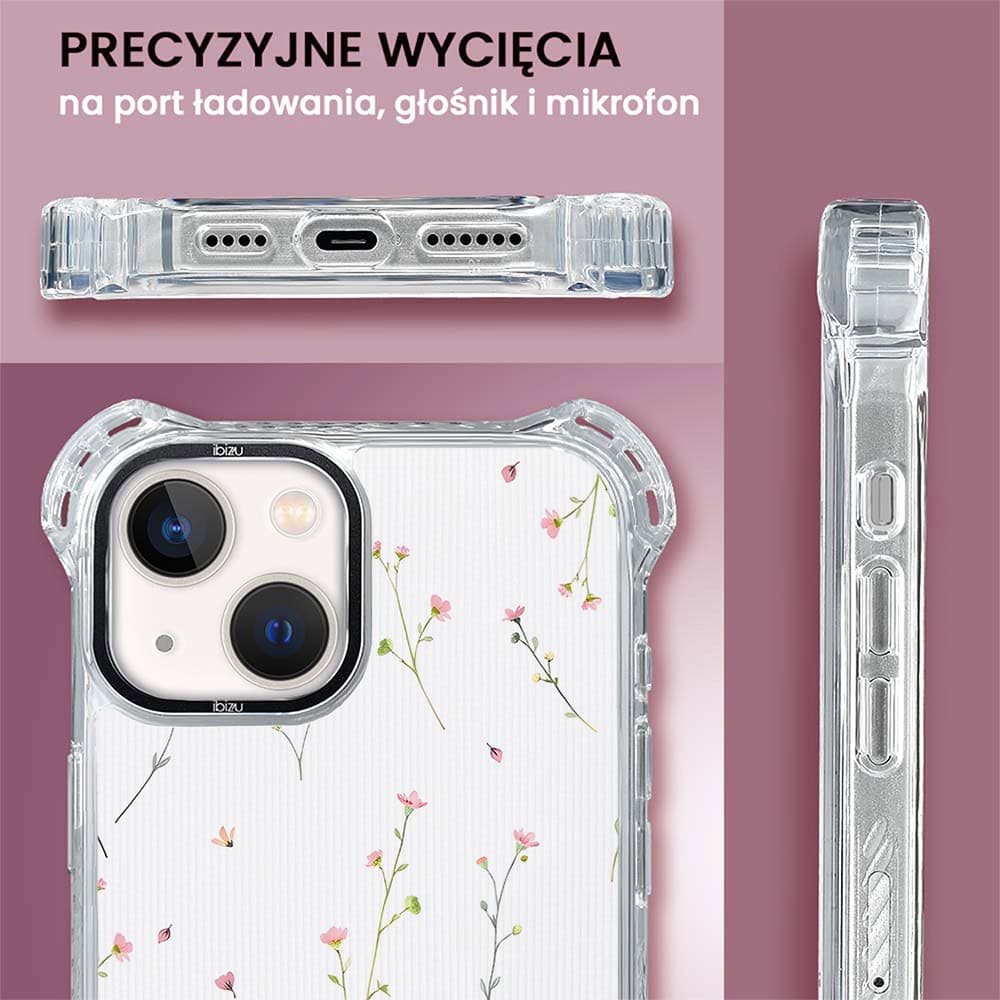Etui do iPhone 13, Ibizu DropGuard Ultra z MagSafe, Pastel Bloom, Polna fantazja