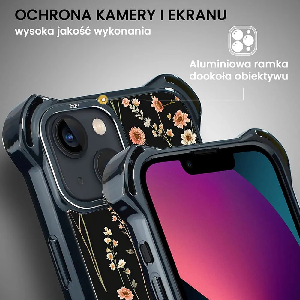 Etui do iPhone 13, Ibizu DropGuard Ultra z MagSafe, Pastel Bloom, Północny ogród