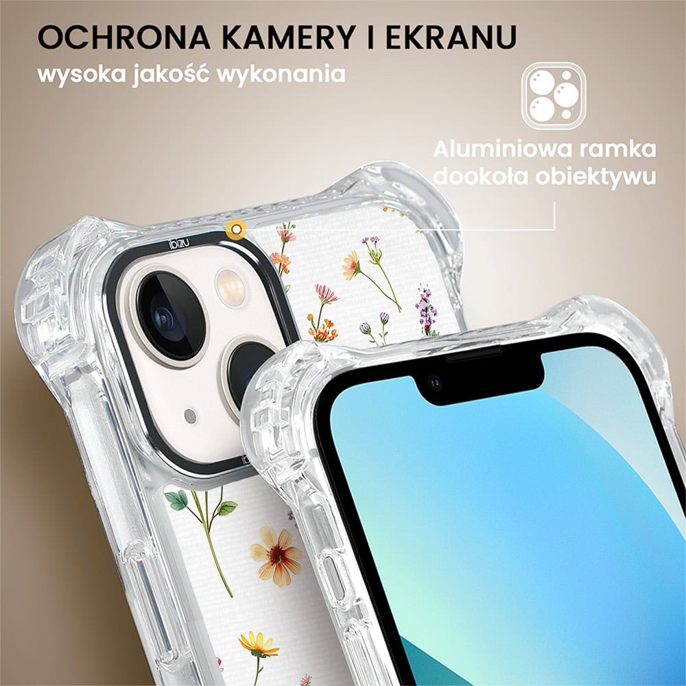 Etui do iPhone 13, Ibizu DropGuard Ultra z MagSafe, Pastel Bloom, Letni bukiet