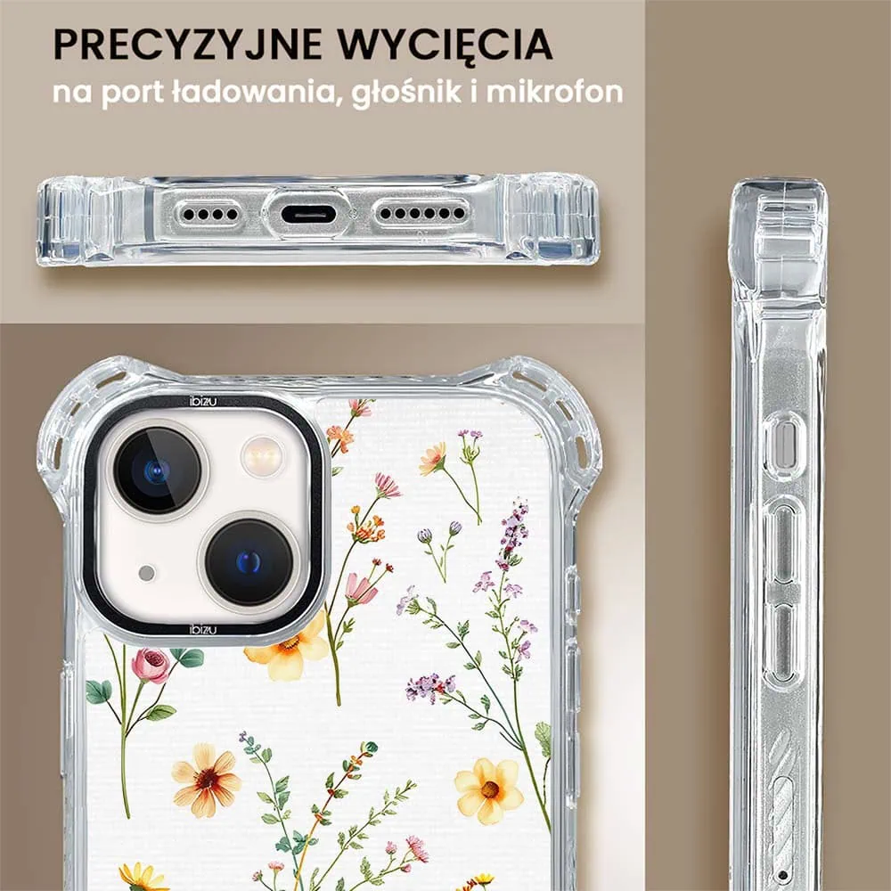 Etui do iPhone 13, Ibizu DropGuard Ultra z MagSafe, Pastel Bloom, Letni bukiet