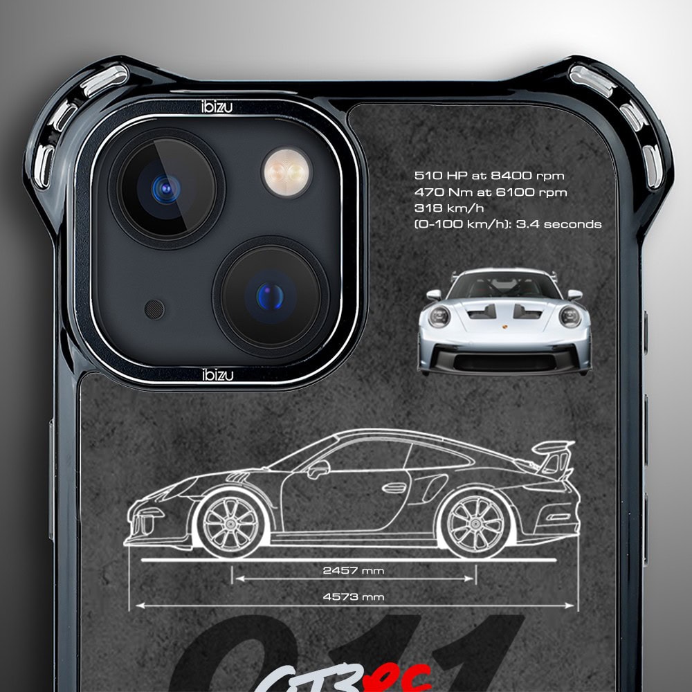 Etui do iPhone 13, Ibizu DropGuard Ultra z MagSafe, TechDrive, 911 GT3 RS