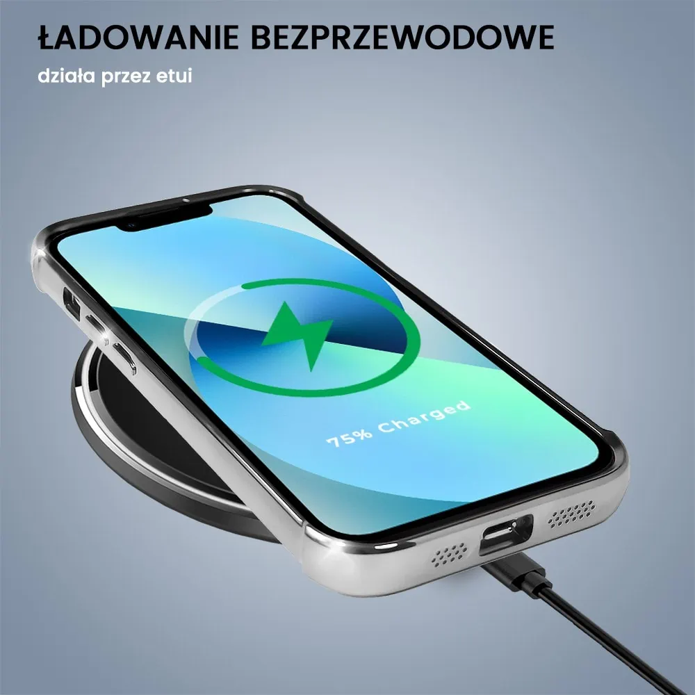 Etui do iPhone 13 Magsafe Luxury Anti-Shock Lens Protect, srebrne