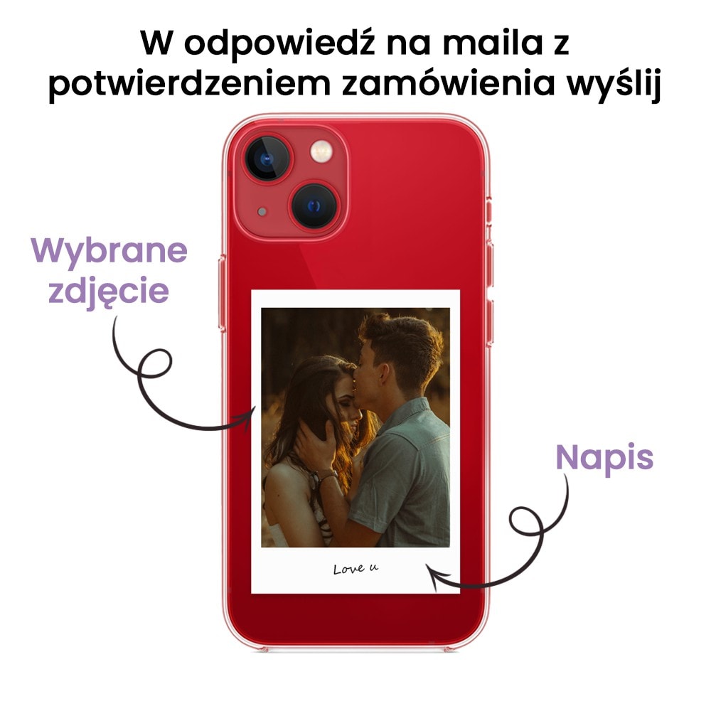Etui do iPhone 13 Mini Polaroid z własnym zdjęciem, upominek na prezent