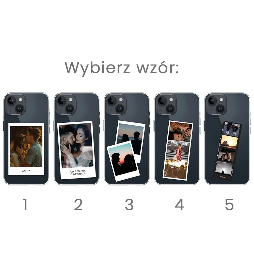Etui do iPhone 13 Mini Polaroid z własnym zdjęciem, upominek na prezent