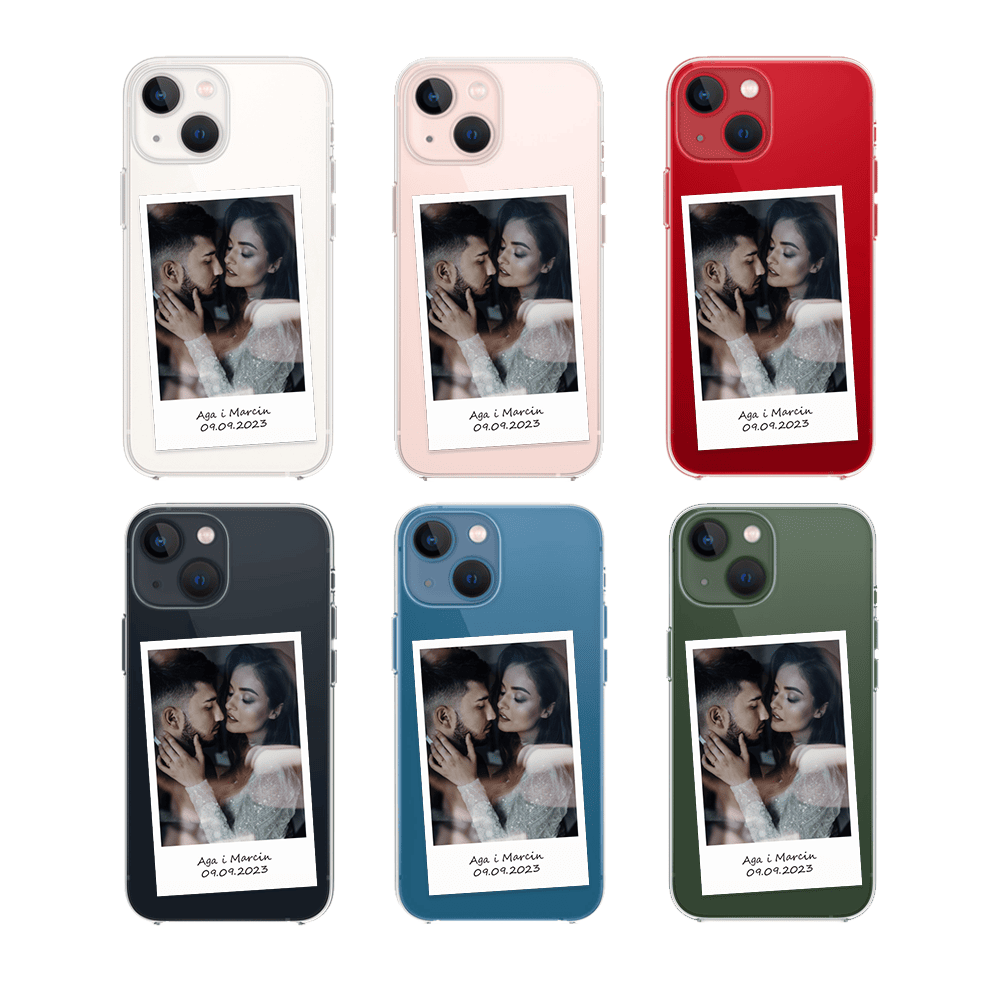 Etui do iPhone 13 Mini Polaroid z własnym zdjęciem, upominek na prezent