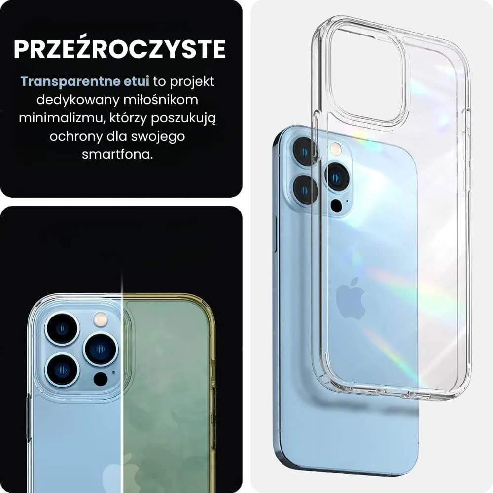 Etui do iPhone 13 Pro Max Premium Clear, przeźroczyste, transparentne