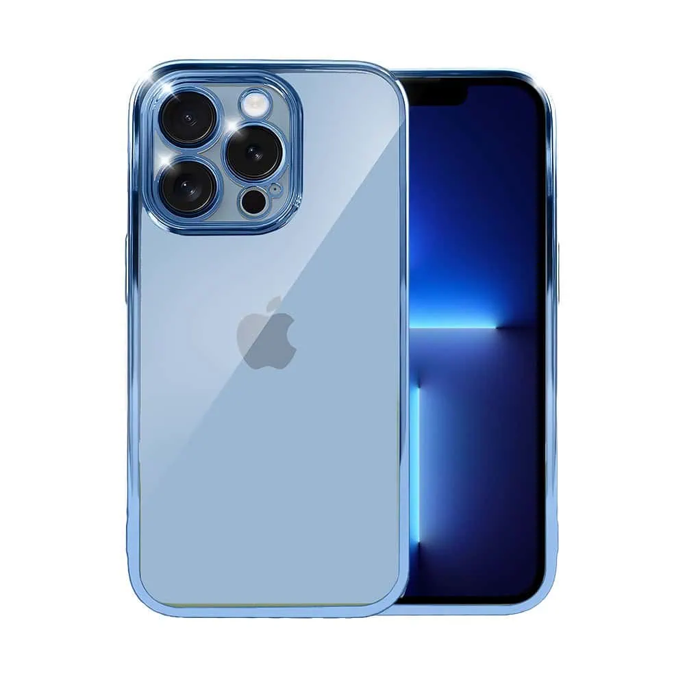 Etui do iPhone 13 Pro slim blue z osłoną kamery, górski niebieski (OUTLET)